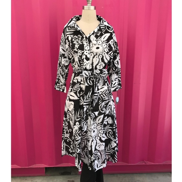 Eva Franco Matilda Black/White Floral Dress - Picture 3 of 5